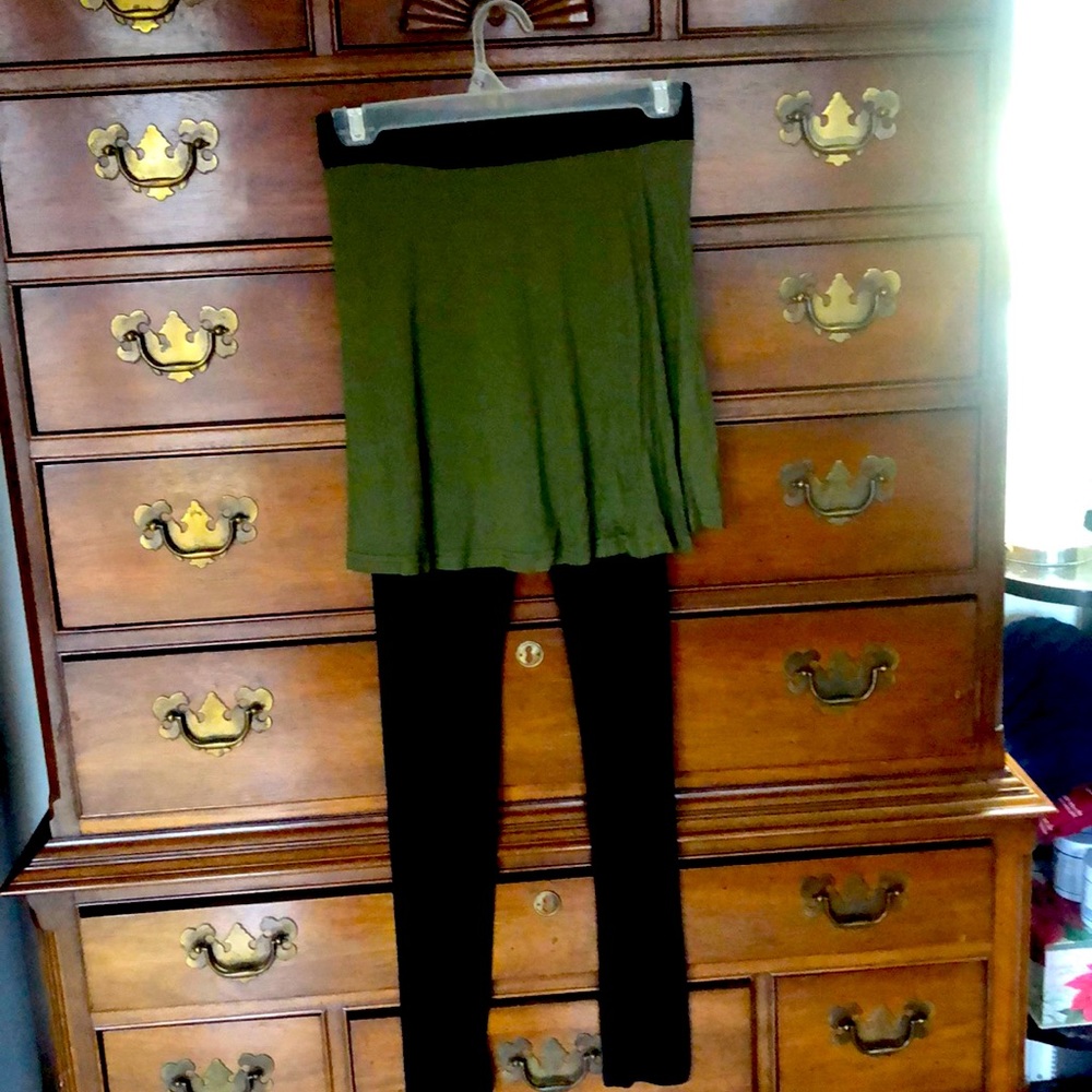 leggings with skirt attached